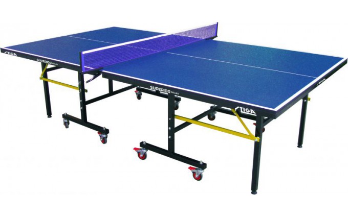 Теннисный стол тренировочный Stiga Superior Roller синий